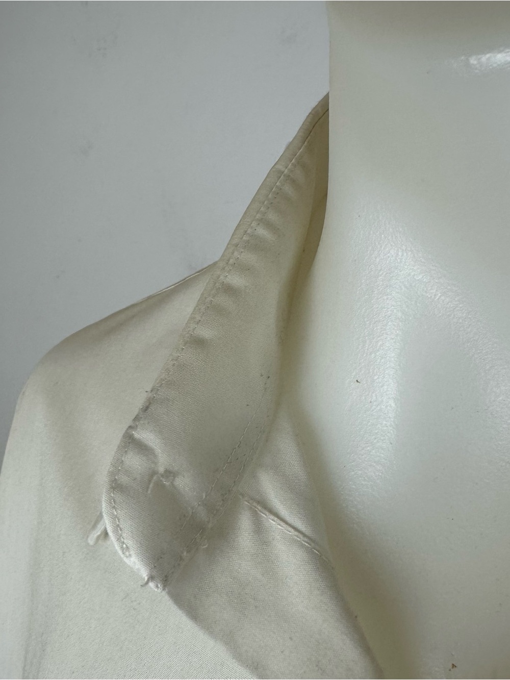 Yves Saint Laurent Ivory Button-Up Dress Shirt - Picture 3 of 7
